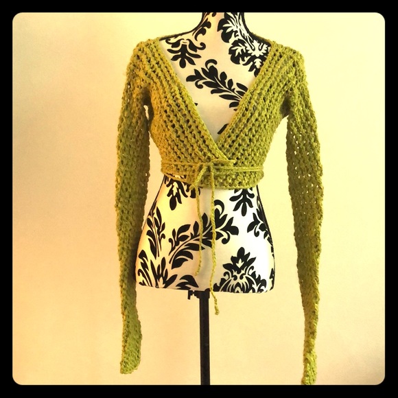 Elm design knit mesh crop top - Picture 1 of 5